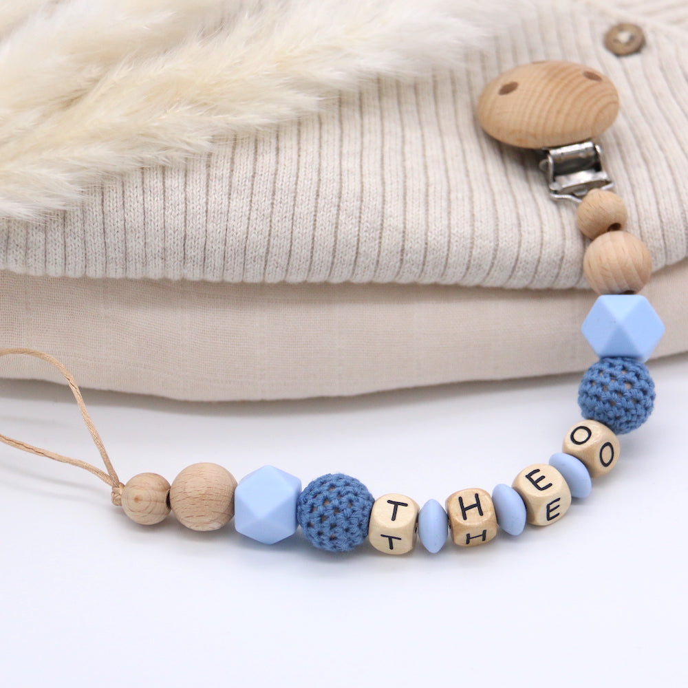 Schnullerkette blau