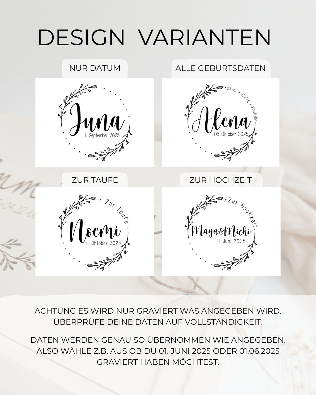 Erinnerungskiste Blumenranke