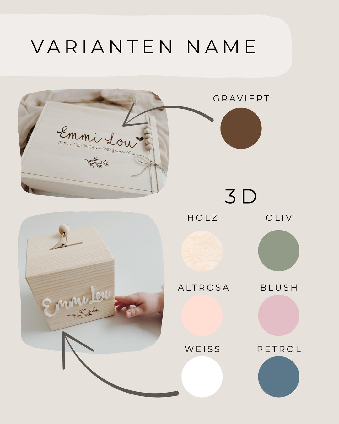 Adventskalender Kiste personalisiert