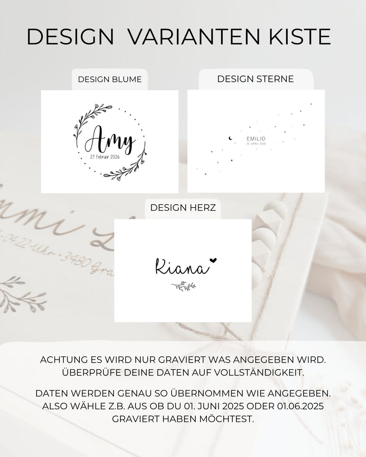 Personalisiertes Baby Geschenkset zur Geburt 🌼