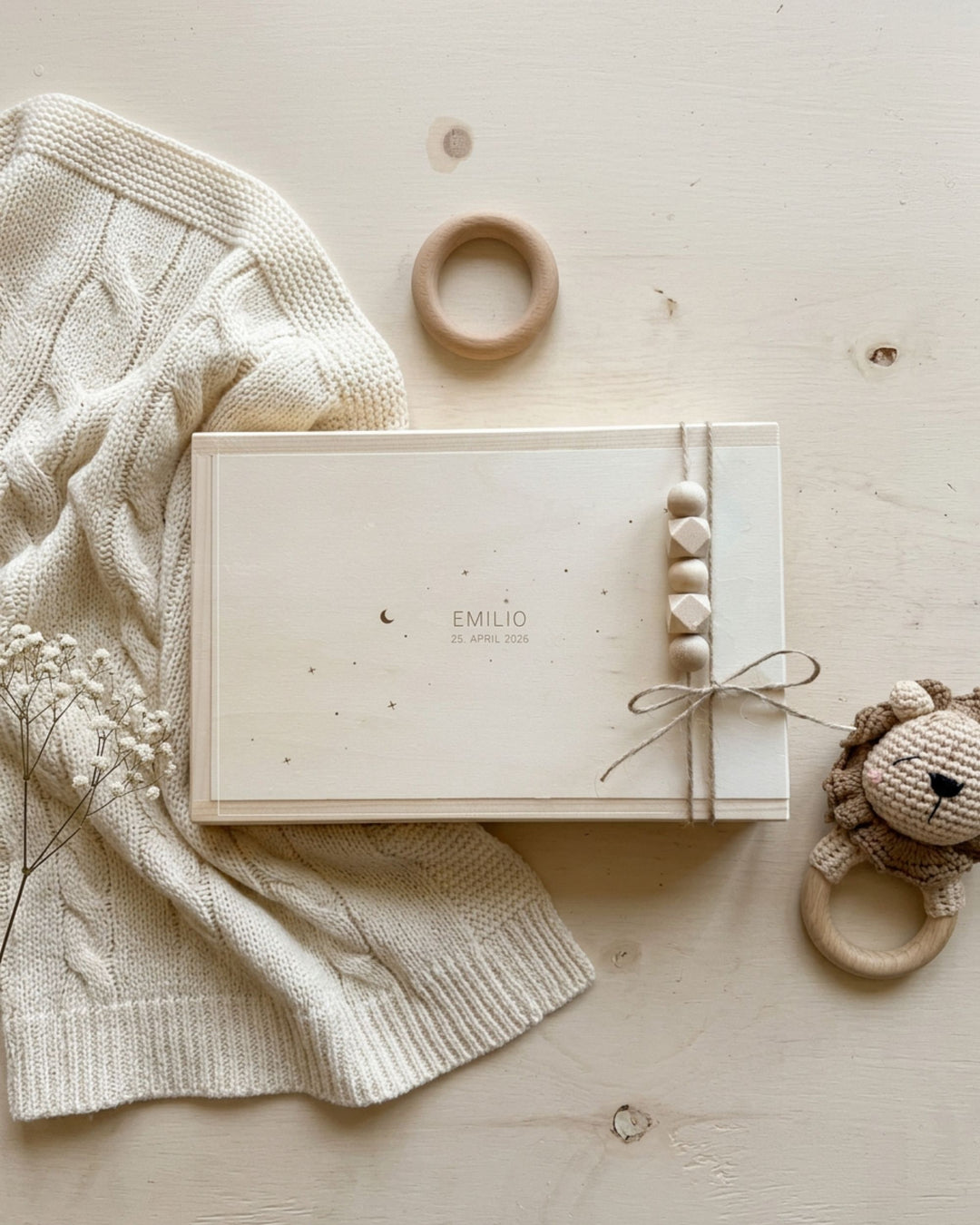 Personalisiertes Baby Geschenkset zur Geburt 🌼