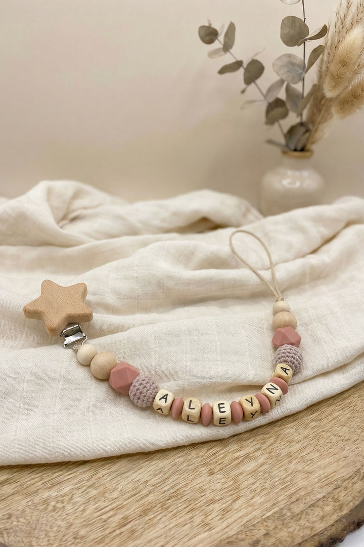 Schnullerkette blush