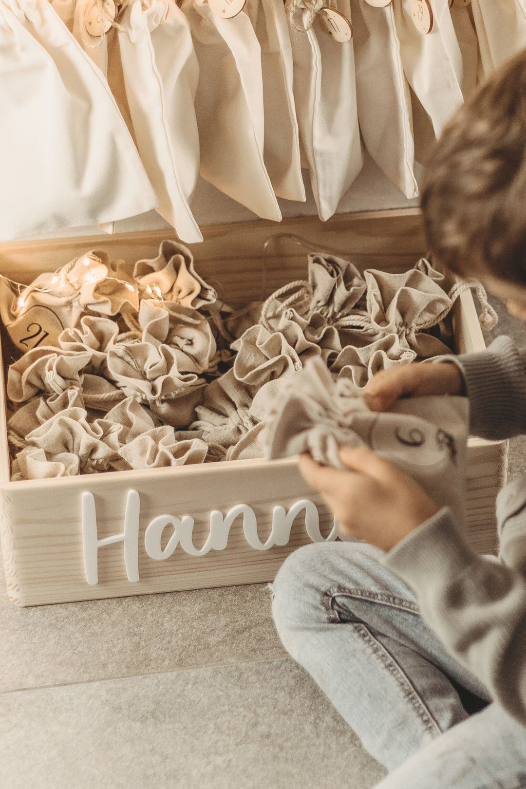 Adventskalender Kiste personalisiert