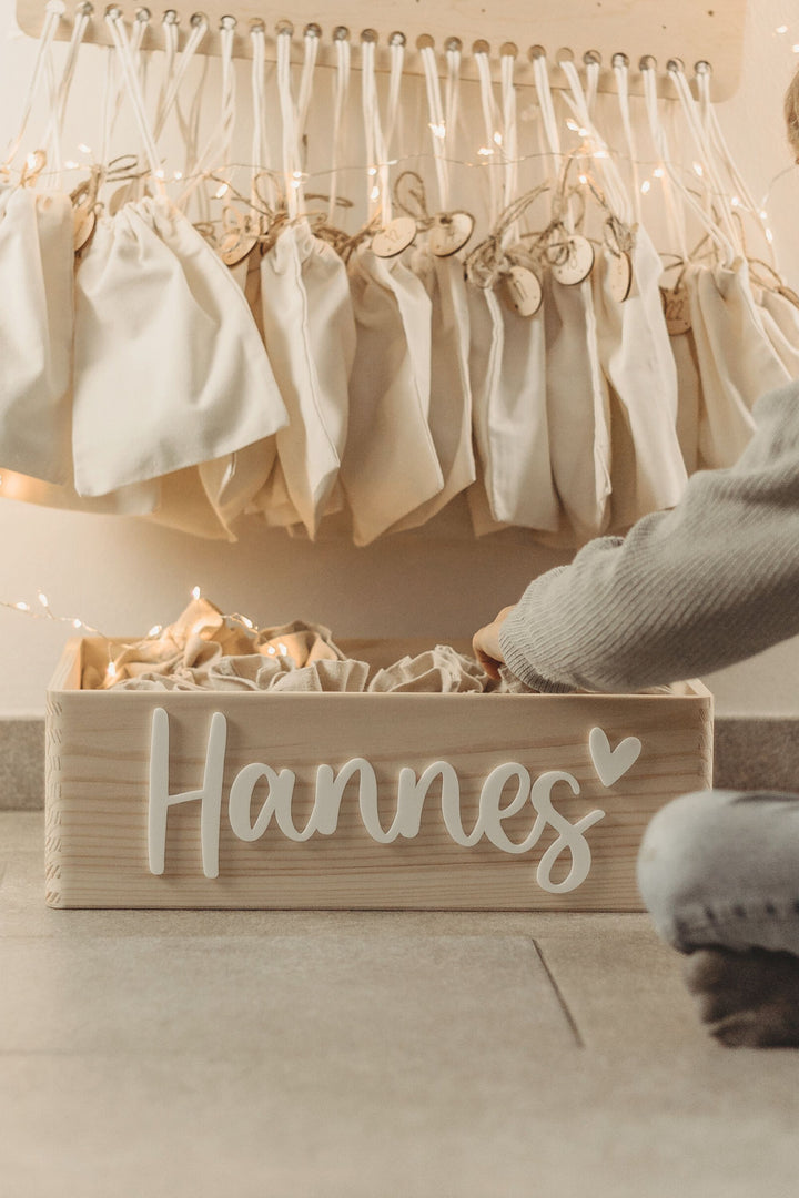 Adventskalender Kiste personalisiert