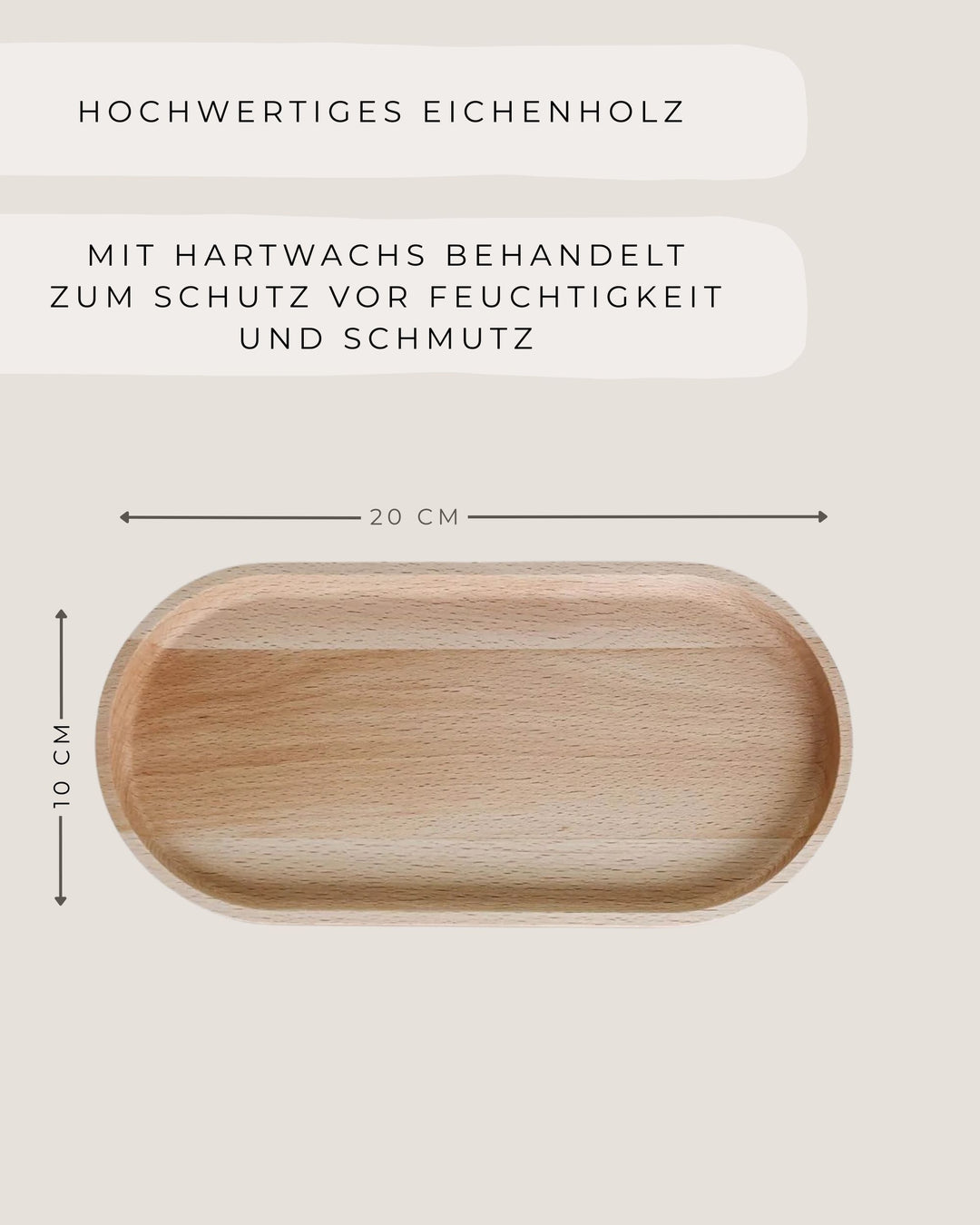 Ovaler Holzuntersetzer – Nachhaltiges Geschenk