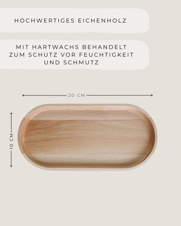 Ovaler Holzuntersetzer – Nachhaltiges Geschenk