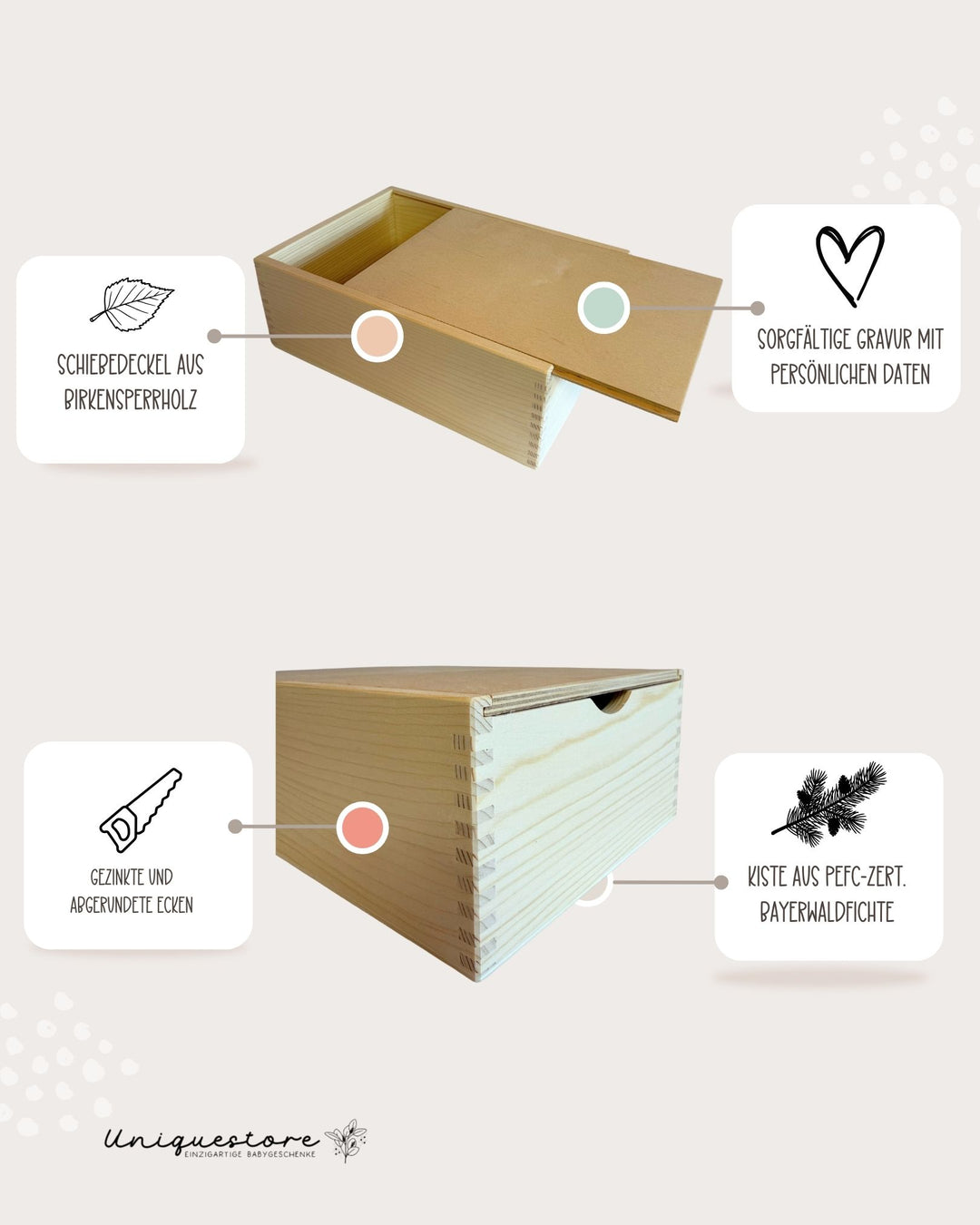 Erinnerungskiste Blumenranke