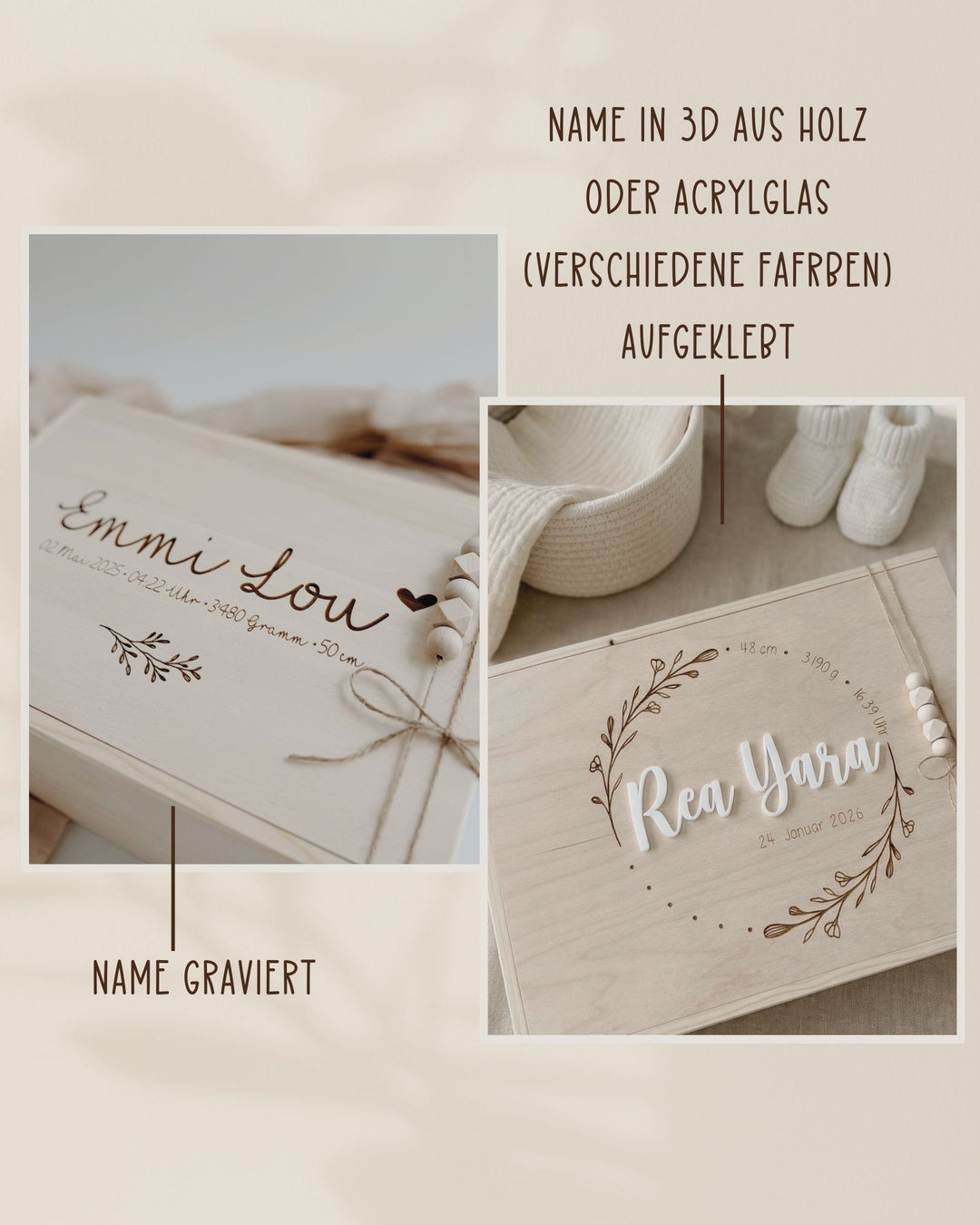 Erinnerungskiste Blumenranke