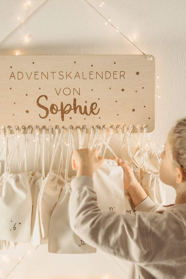Adventskalender aus Holz