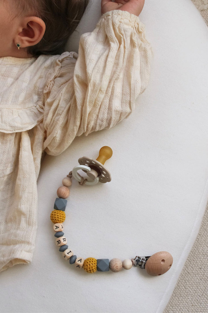 Schnullerkette senfgelb