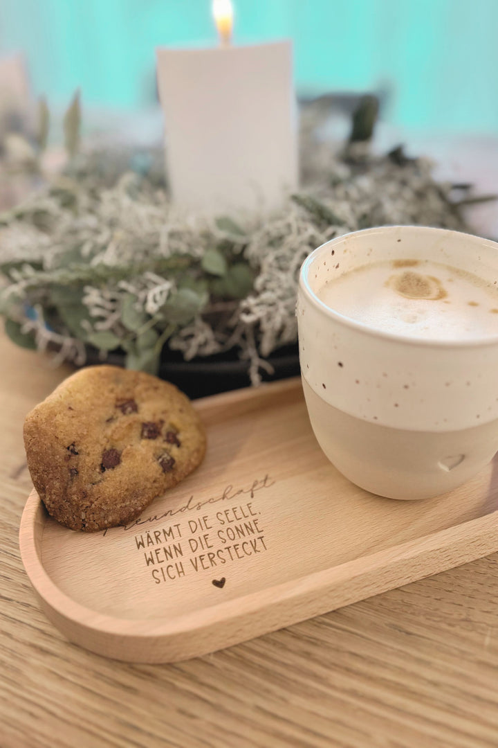 Ovaler Holzuntersetzer – Nachhaltiges Geschenk